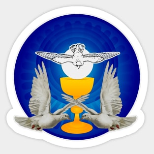 Body of Christ in the Eucharist of the Holy Spirit Sticker